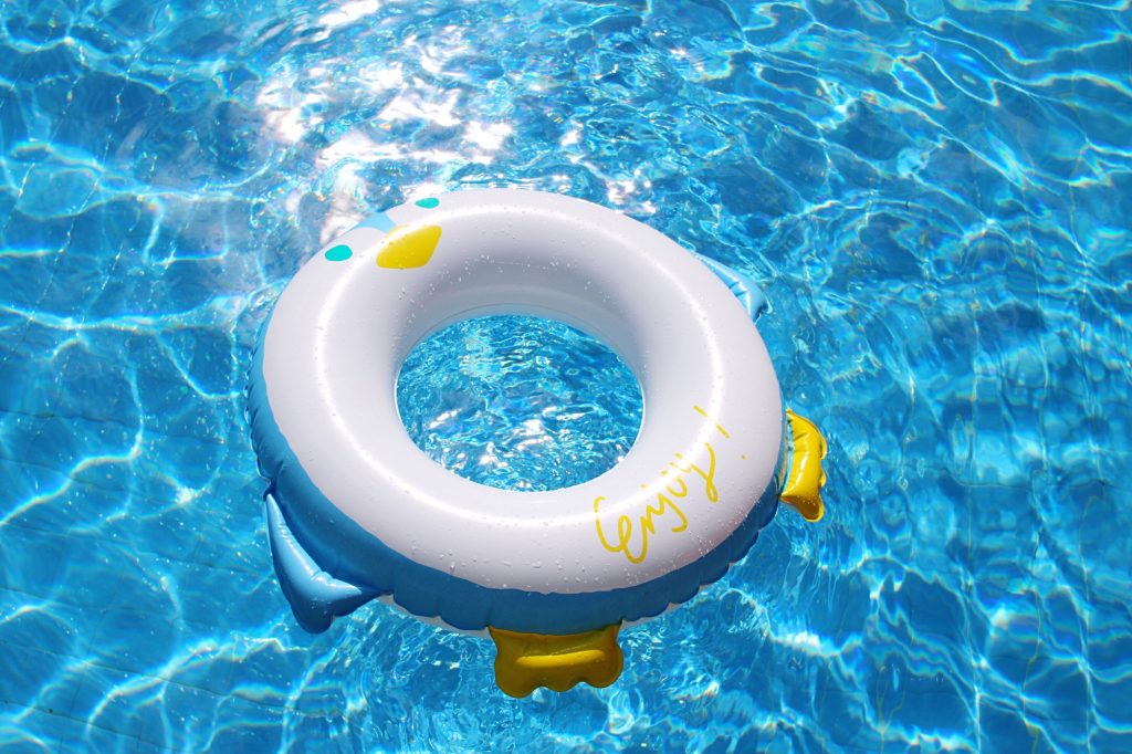At the pool